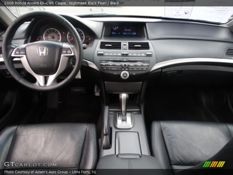 Nighthawk Black Pearl / Black 2008 Honda Accord EX-L V6 Coupe
