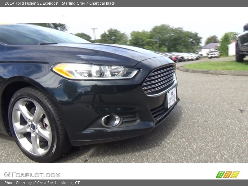 Sterling Gray / Charcoal Black 2014 Ford Fusion SE EcoBoost