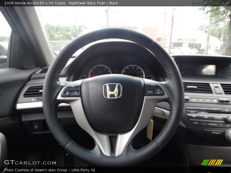 Nighthawk Black Pearl / Black 2008 Honda Accord EX-L V6 Coupe