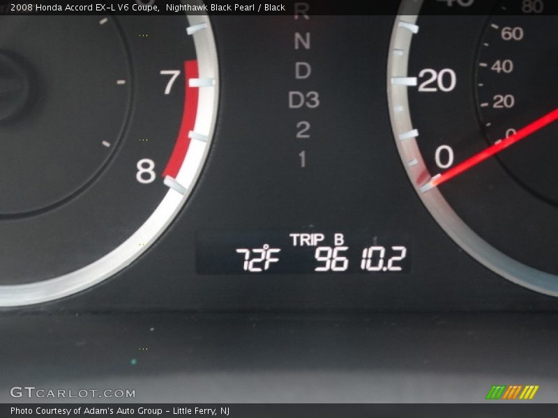 Nighthawk Black Pearl / Black 2008 Honda Accord EX-L V6 Coupe