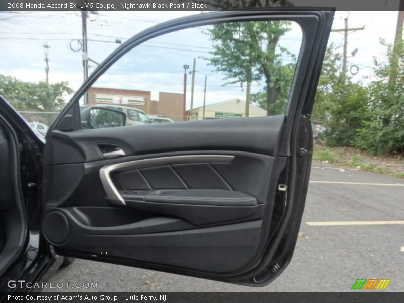 Nighthawk Black Pearl / Black 2008 Honda Accord EX-L V6 Coupe