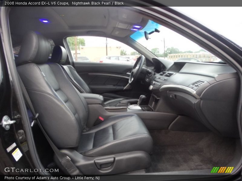 Nighthawk Black Pearl / Black 2008 Honda Accord EX-L V6 Coupe