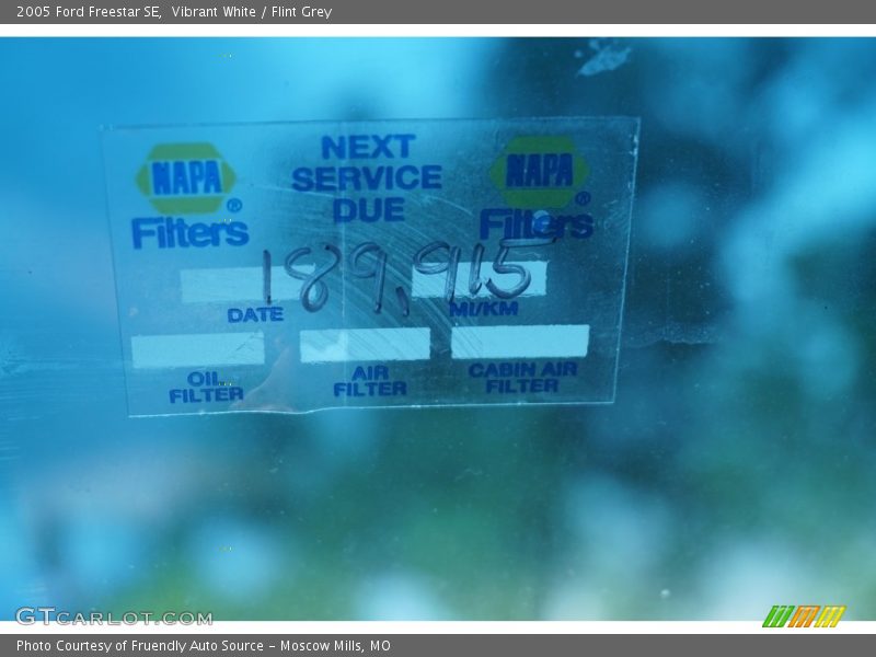 Vibrant White / Flint Grey 2005 Ford Freestar SE