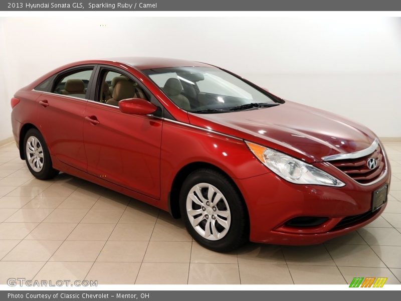 Sparkling Ruby / Camel 2013 Hyundai Sonata GLS