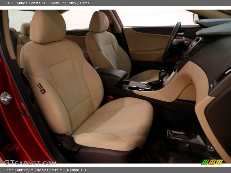 Sparkling Ruby / Camel 2013 Hyundai Sonata GLS