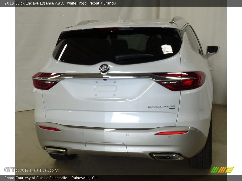 White Frost Tricoat / Brandy 2019 Buick Enclave Essence AWD