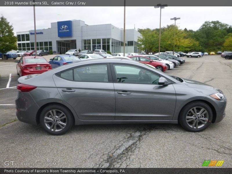 Galactic Gray / Gray 2018 Hyundai Elantra SEL