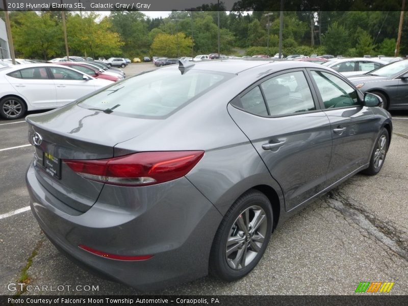 Galactic Gray / Gray 2018 Hyundai Elantra SEL