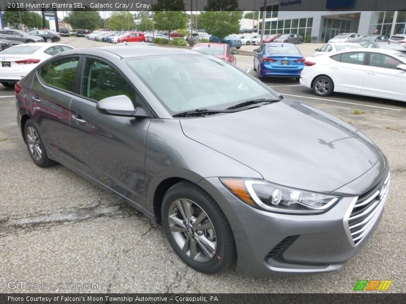 Galactic Gray / Gray 2018 Hyundai Elantra SEL