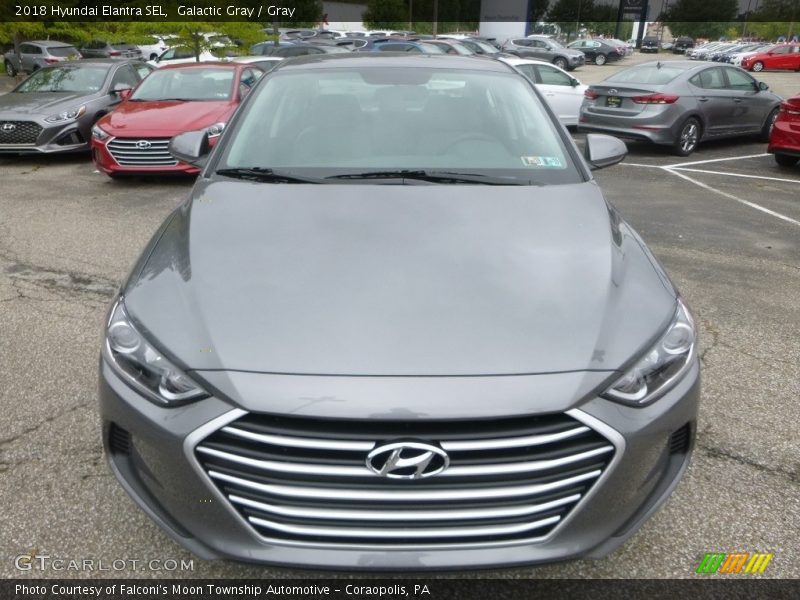 Galactic Gray / Gray 2018 Hyundai Elantra SEL