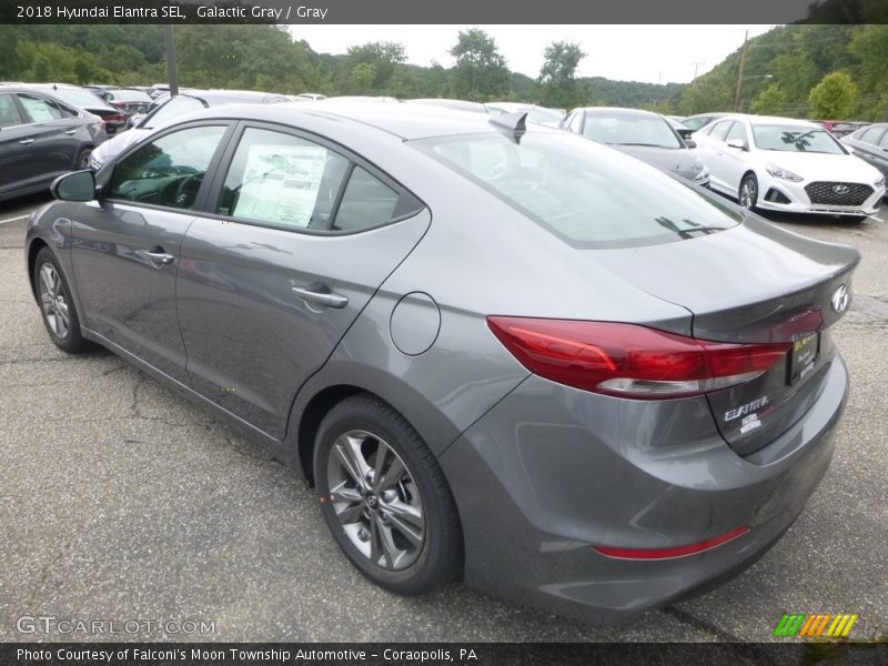 Galactic Gray / Gray 2018 Hyundai Elantra SEL