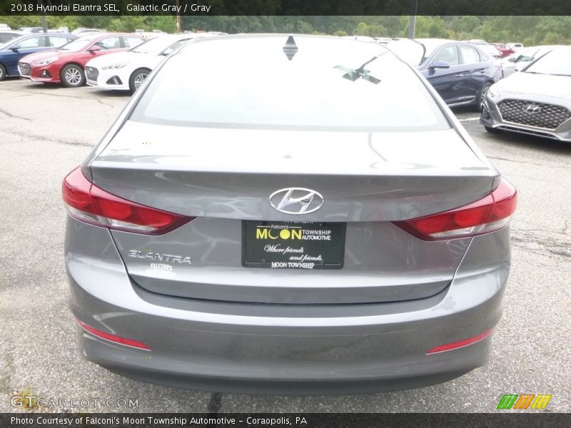 Galactic Gray / Gray 2018 Hyundai Elantra SEL