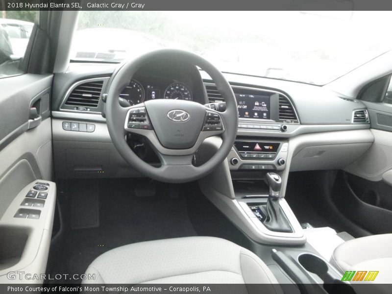 Galactic Gray / Gray 2018 Hyundai Elantra SEL