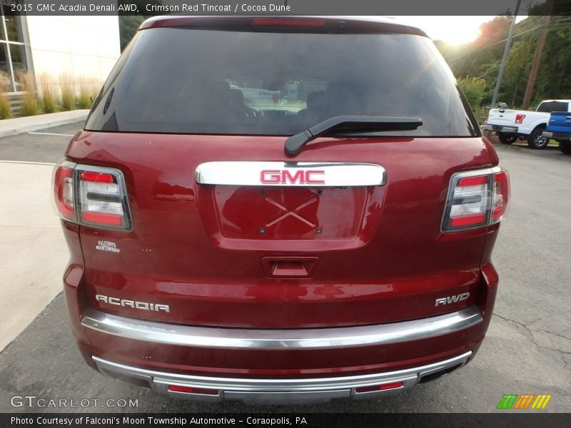 Crimson Red Tincoat / Cocoa Dune 2015 GMC Acadia Denali AWD