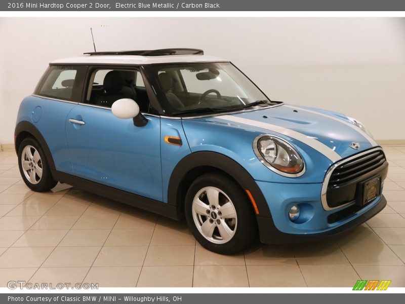 Electric Blue Metallic / Carbon Black 2016 Mini Hardtop Cooper 2 Door