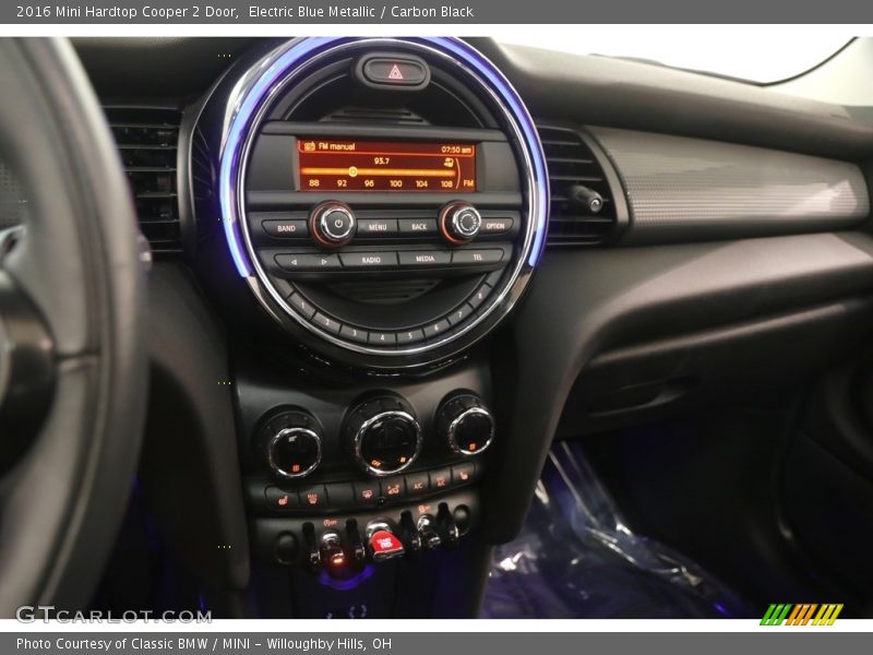 Electric Blue Metallic / Carbon Black 2016 Mini Hardtop Cooper 2 Door