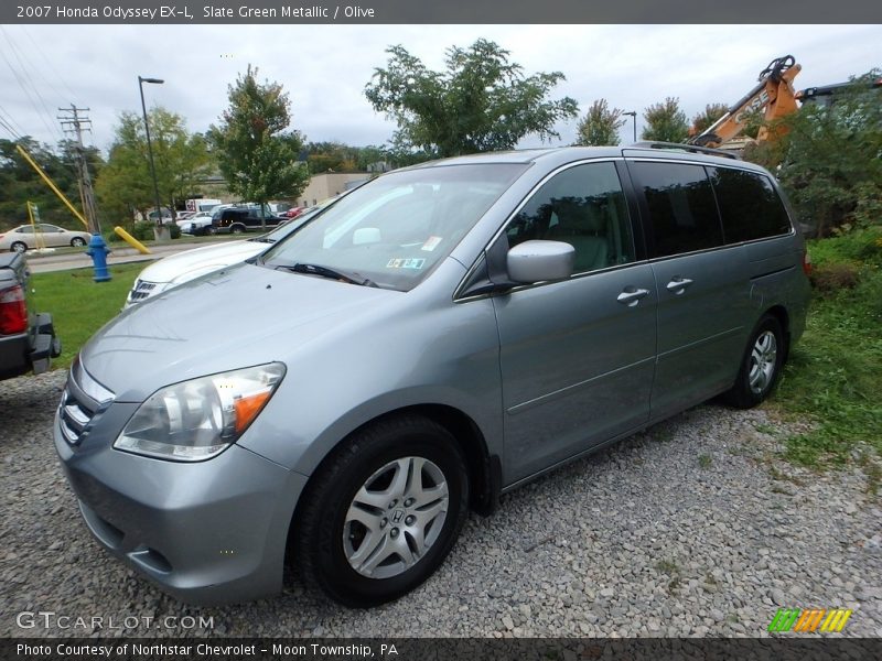 Slate Green Metallic / Olive 2007 Honda Odyssey EX-L