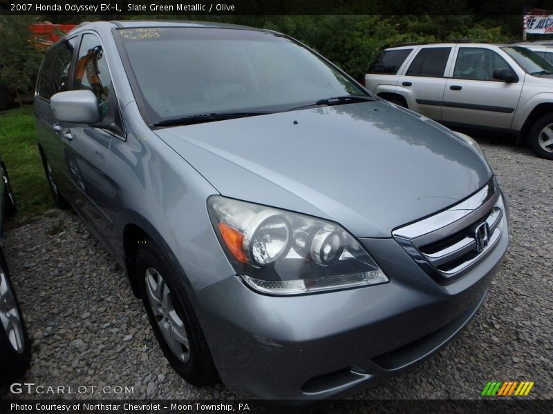 Slate Green Metallic / Olive 2007 Honda Odyssey EX-L