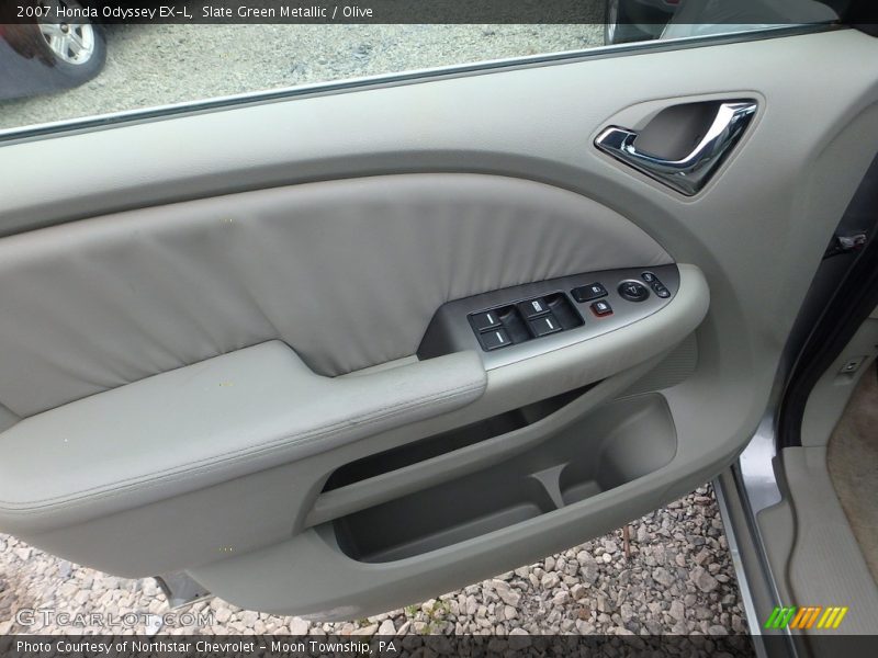 Slate Green Metallic / Olive 2007 Honda Odyssey EX-L