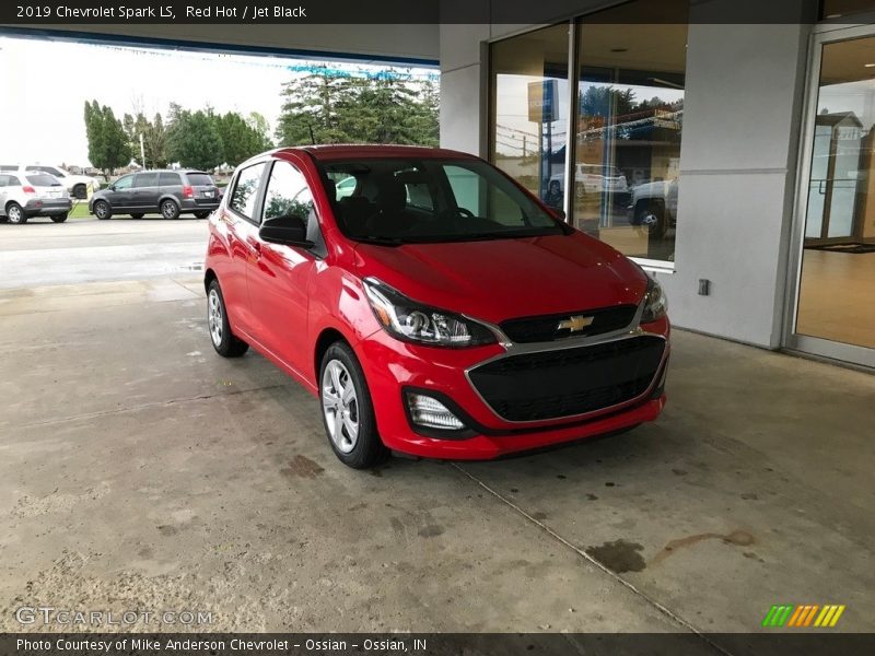 Red Hot / Jet Black 2019 Chevrolet Spark LS