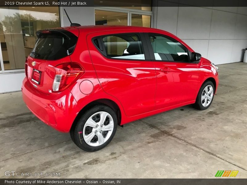 Red Hot / Jet Black 2019 Chevrolet Spark LS