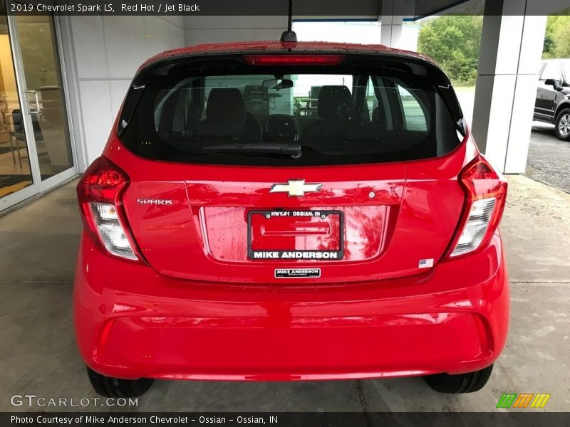 Red Hot / Jet Black 2019 Chevrolet Spark LS