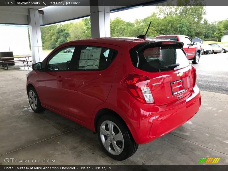 Red Hot / Jet Black 2019 Chevrolet Spark LS