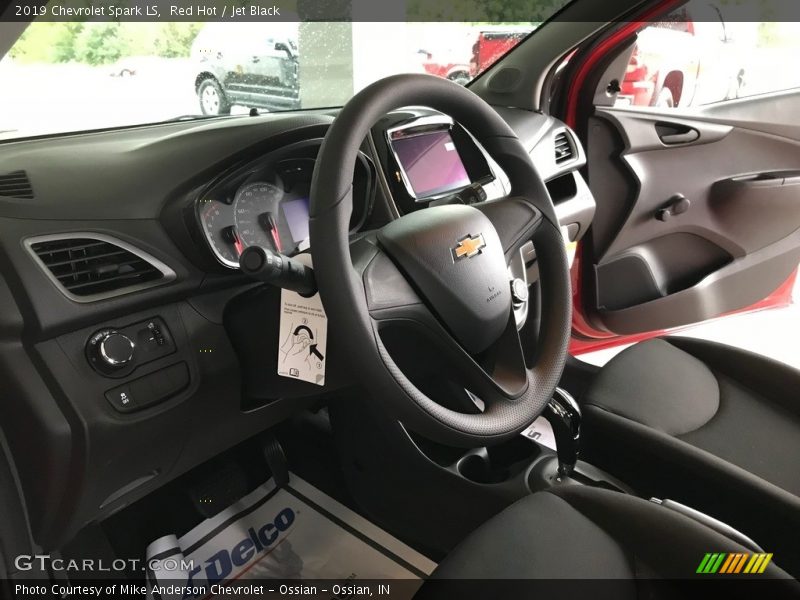 Red Hot / Jet Black 2019 Chevrolet Spark LS