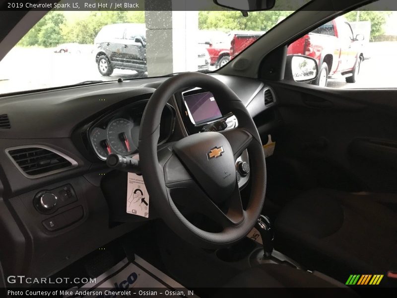 Red Hot / Jet Black 2019 Chevrolet Spark LS