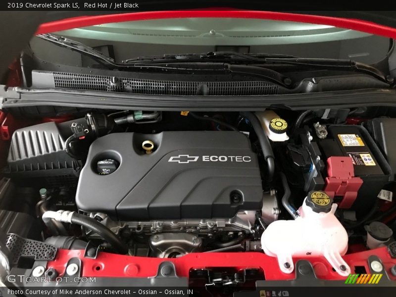 Red Hot / Jet Black 2019 Chevrolet Spark LS
