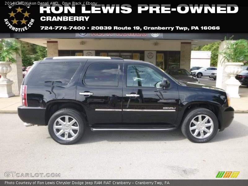 Onyx Black / Ebony 2014 GMC Yukon Denali AWD