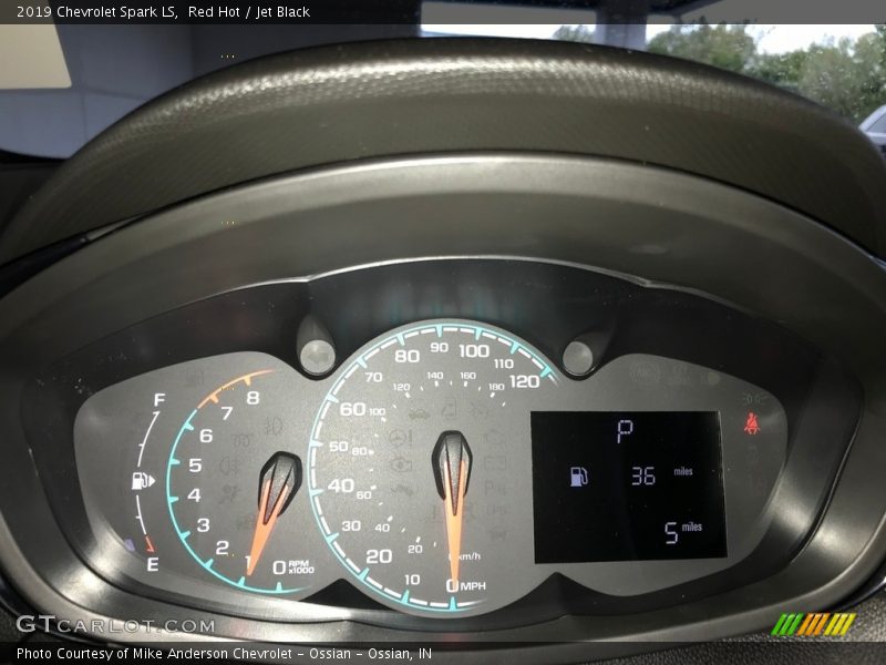 Red Hot / Jet Black 2019 Chevrolet Spark LS