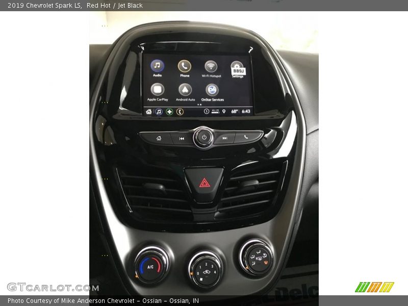 Red Hot / Jet Black 2019 Chevrolet Spark LS