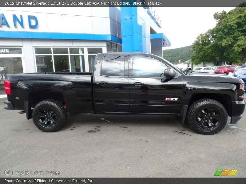 Black / Jet Black 2019 Chevrolet Silverado LD LT Z71 Double Cab 4x4 Midnight Edition