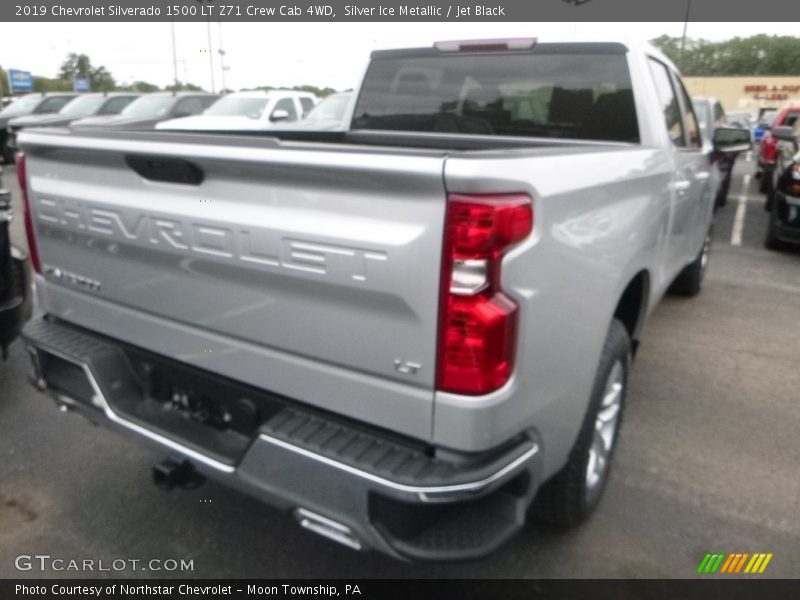 Silver Ice Metallic / Jet Black 2019 Chevrolet Silverado 1500 LT Z71 Crew Cab 4WD