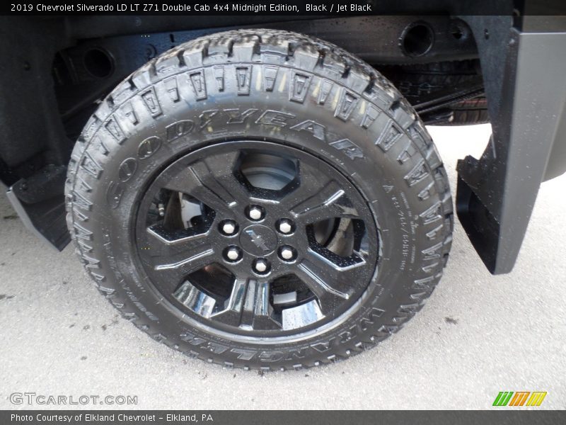 Black / Jet Black 2019 Chevrolet Silverado LD LT Z71 Double Cab 4x4 Midnight Edition