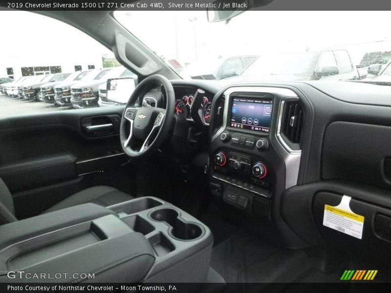 Silver Ice Metallic / Jet Black 2019 Chevrolet Silverado 1500 LT Z71 Crew Cab 4WD