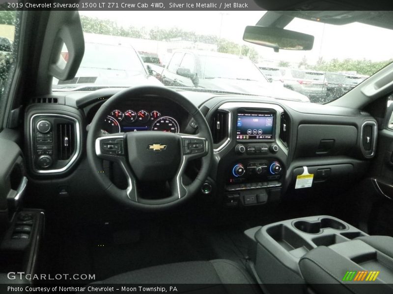 Silver Ice Metallic / Jet Black 2019 Chevrolet Silverado 1500 LT Z71 Crew Cab 4WD