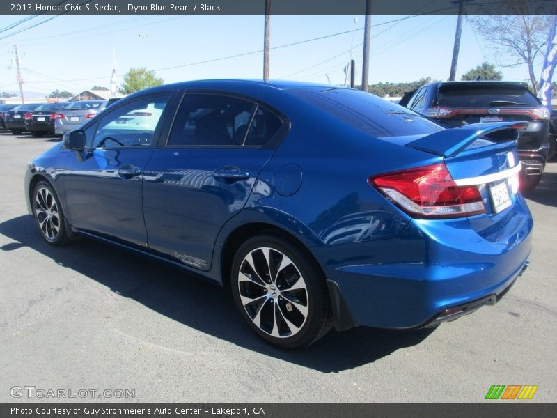 Dyno Blue Pearl / Black 2013 Honda Civic Si Sedan