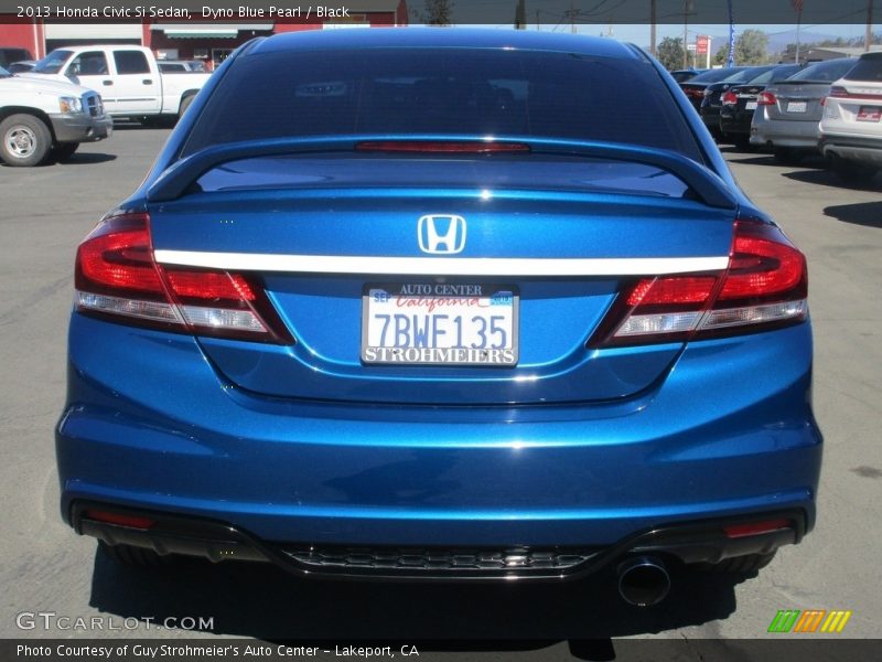 Dyno Blue Pearl / Black 2013 Honda Civic Si Sedan