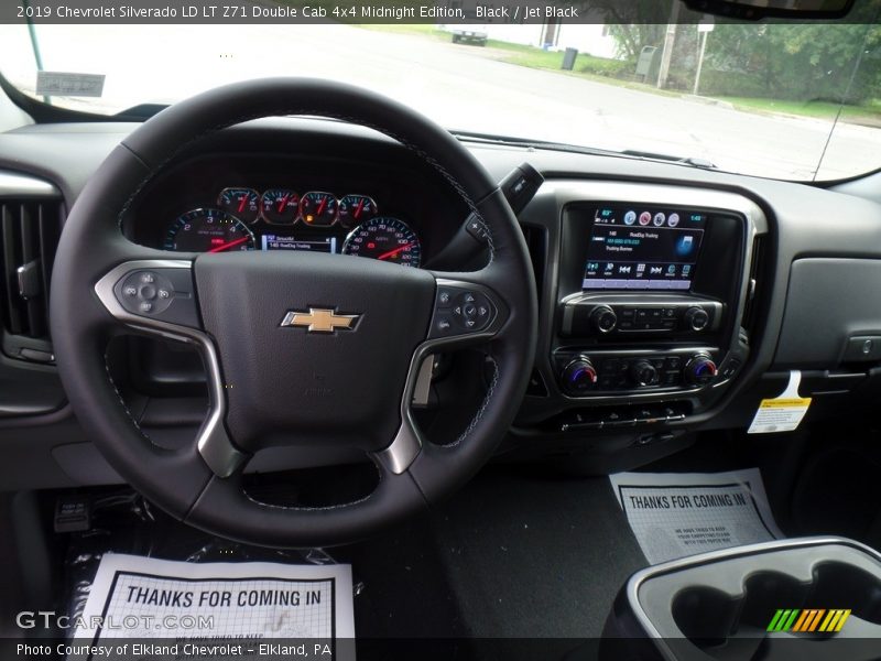 Black / Jet Black 2019 Chevrolet Silverado LD LT Z71 Double Cab 4x4 Midnight Edition