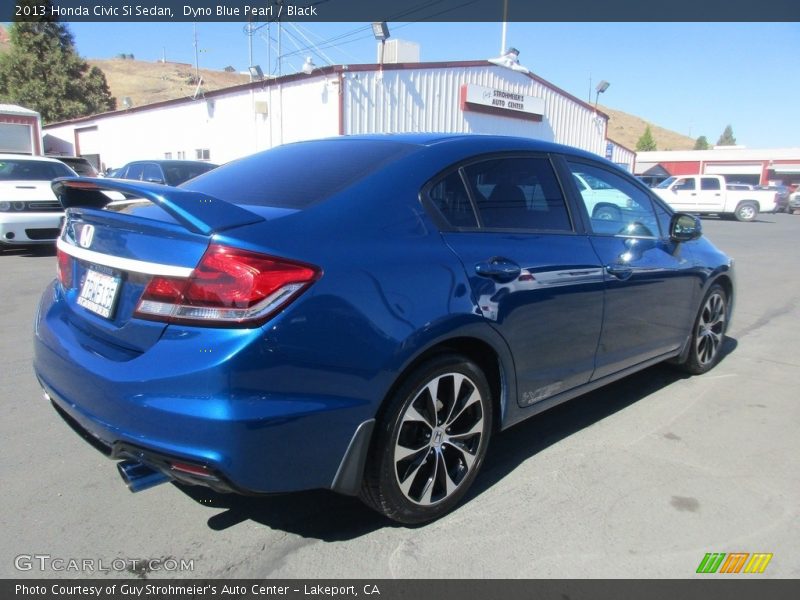 Dyno Blue Pearl / Black 2013 Honda Civic Si Sedan