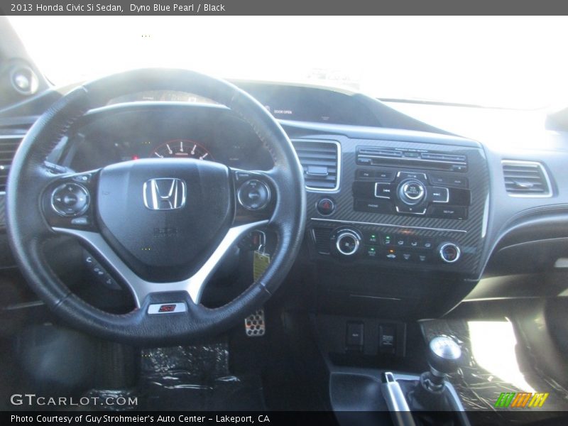 Dyno Blue Pearl / Black 2013 Honda Civic Si Sedan