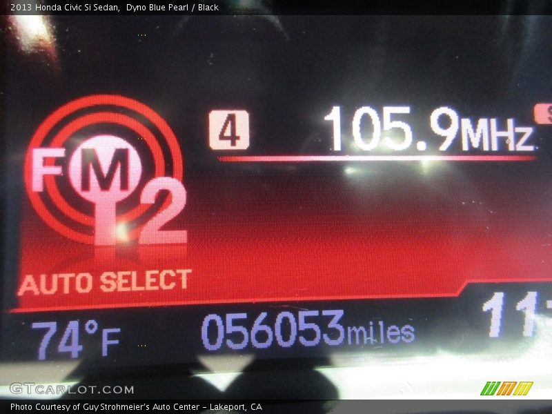 Dyno Blue Pearl / Black 2013 Honda Civic Si Sedan