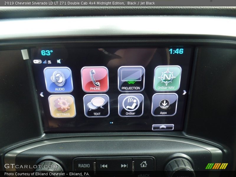 Black / Jet Black 2019 Chevrolet Silverado LD LT Z71 Double Cab 4x4 Midnight Edition