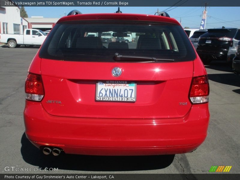 Tornado Red / Cornsilk Beige 2012 Volkswagen Jetta TDI SportWagen
