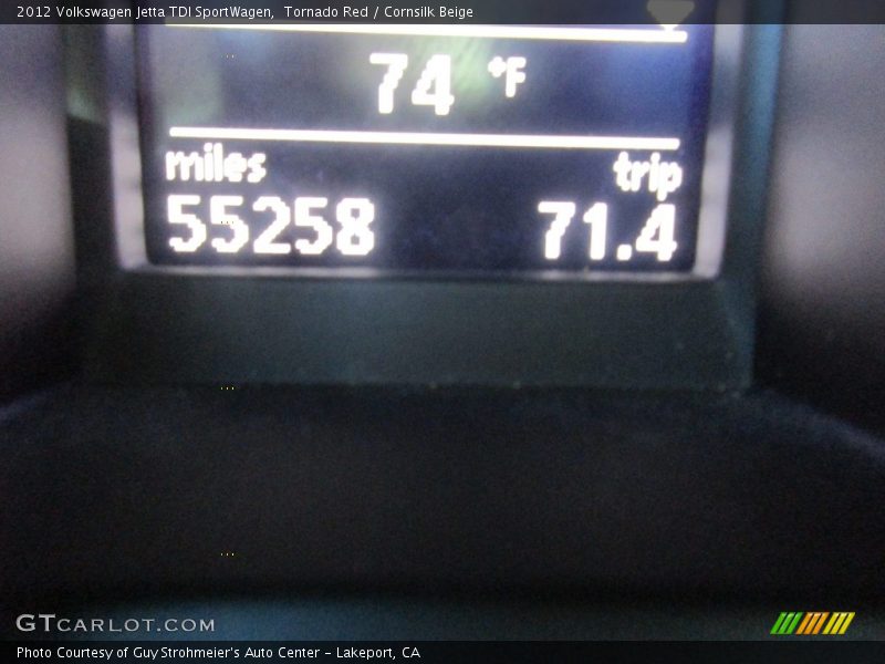 Tornado Red / Cornsilk Beige 2012 Volkswagen Jetta TDI SportWagen