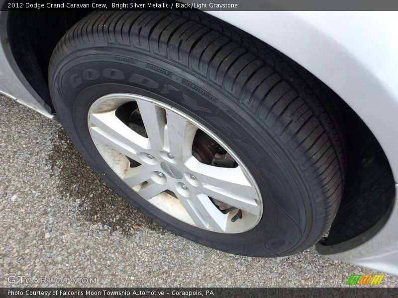Bright Silver Metallic / Black/Light Graystone 2012 Dodge Grand Caravan Crew