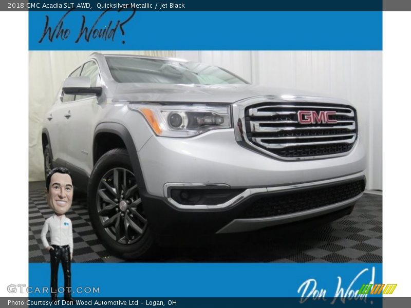 Quicksilver Metallic / Jet Black 2018 GMC Acadia SLT AWD