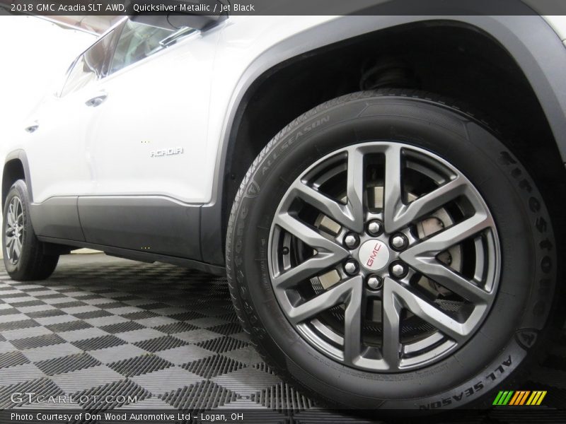 Quicksilver Metallic / Jet Black 2018 GMC Acadia SLT AWD